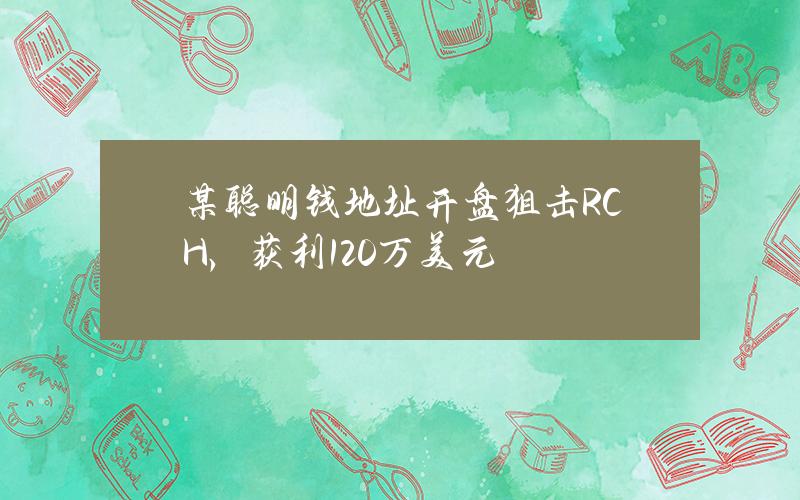 某聪明钱地址开盘狙击RCH，获利120万美元